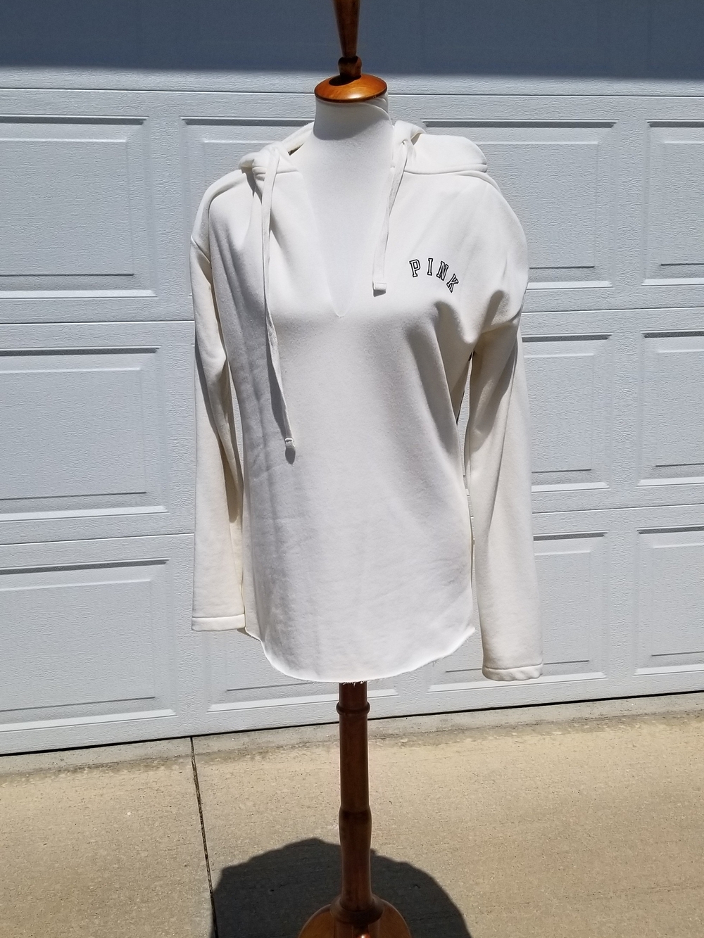 Victoria's Secret PINK Cream Hooded Sweatshirt